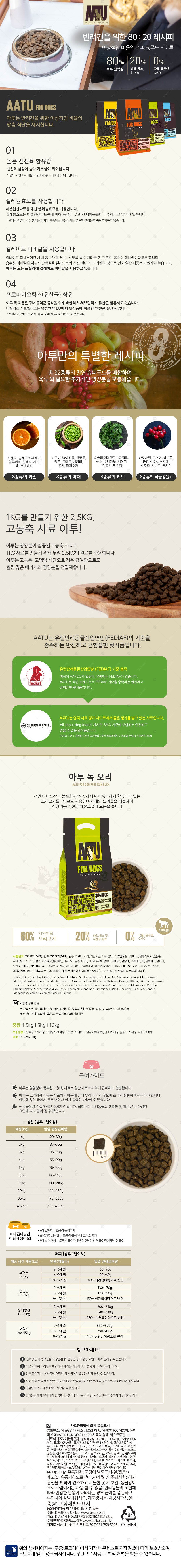[사료샘플] 아투 독 오리 40g 0번째