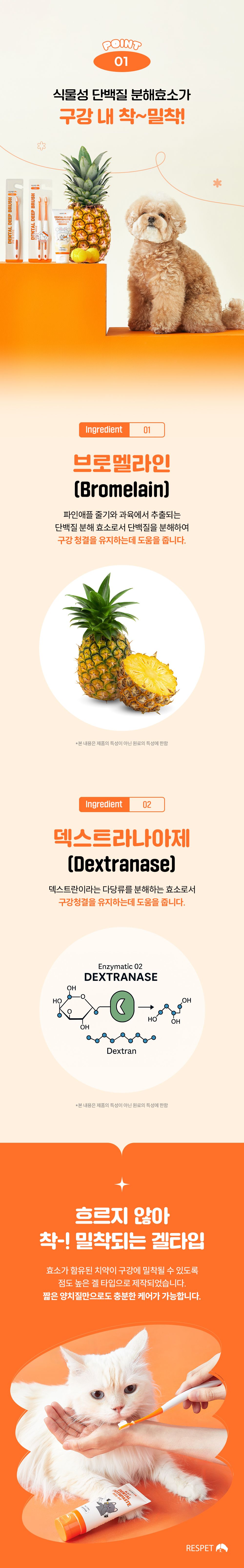 리스펫 덴탈 클린 효소 치약 100g + 덴탈 딥 브러쉬 1세트 7번째