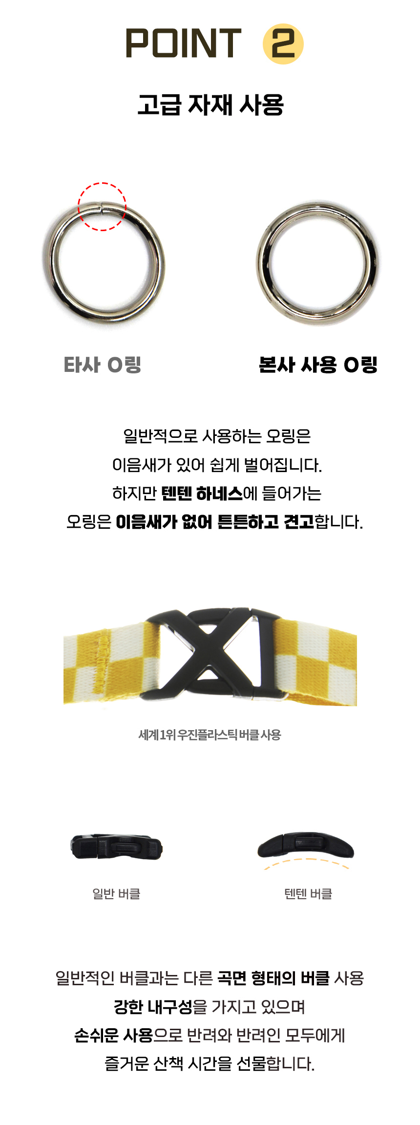 [무료배송] iLLO 텐텐 하네스 옐로우 L형 S-L 4번째