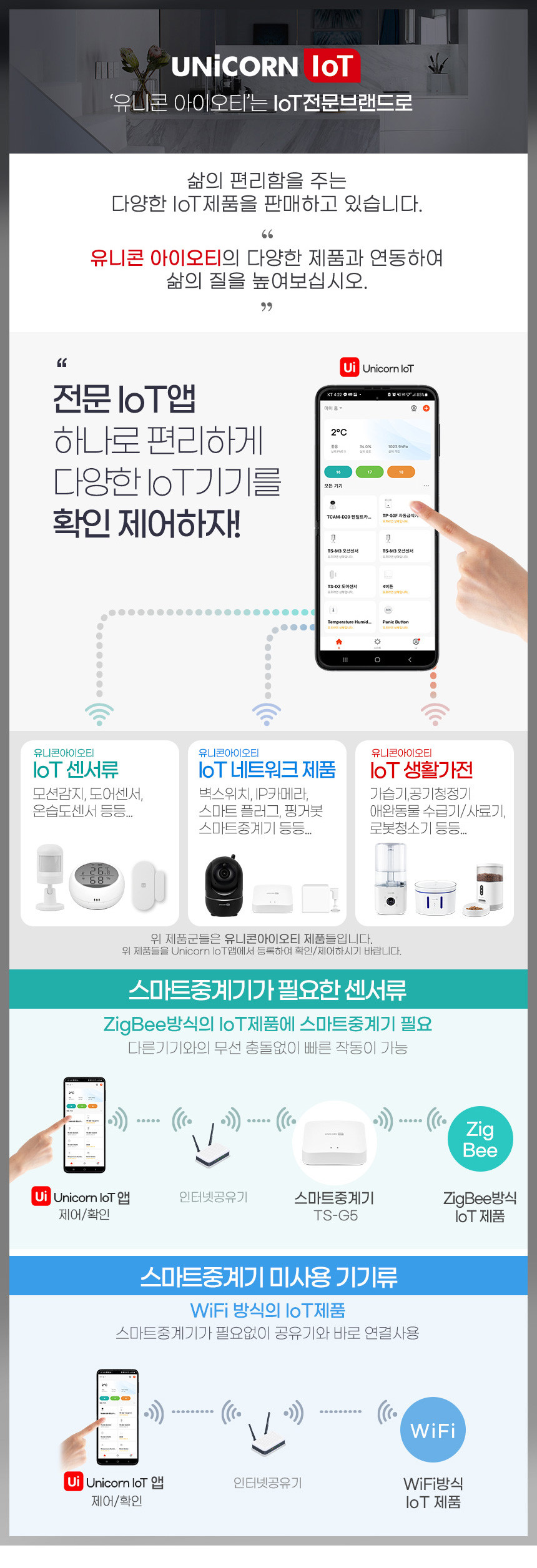 [NEW신상][무료배송] 유니콘 IOT 500만화소 CCTV 무선 보안 IP카메라 TCAM-S50 1번째
