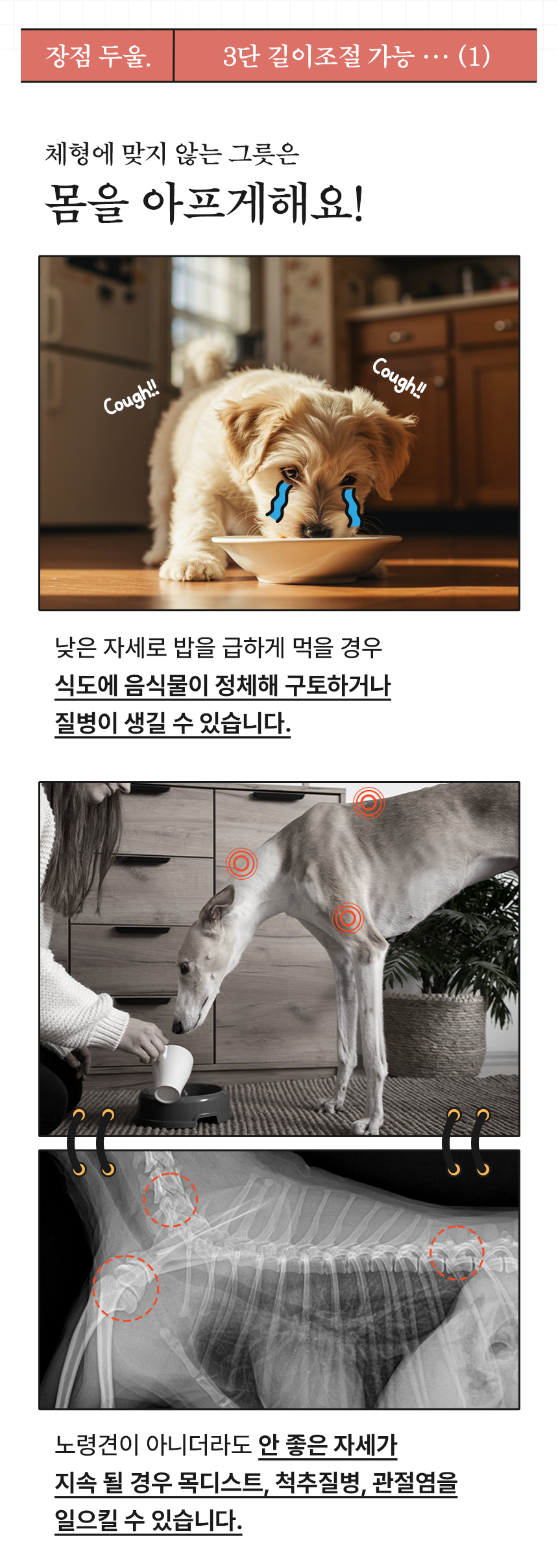 [NEW신상][무료배송] 리치독스 크레용 높이 조절 밥그릇 3번째