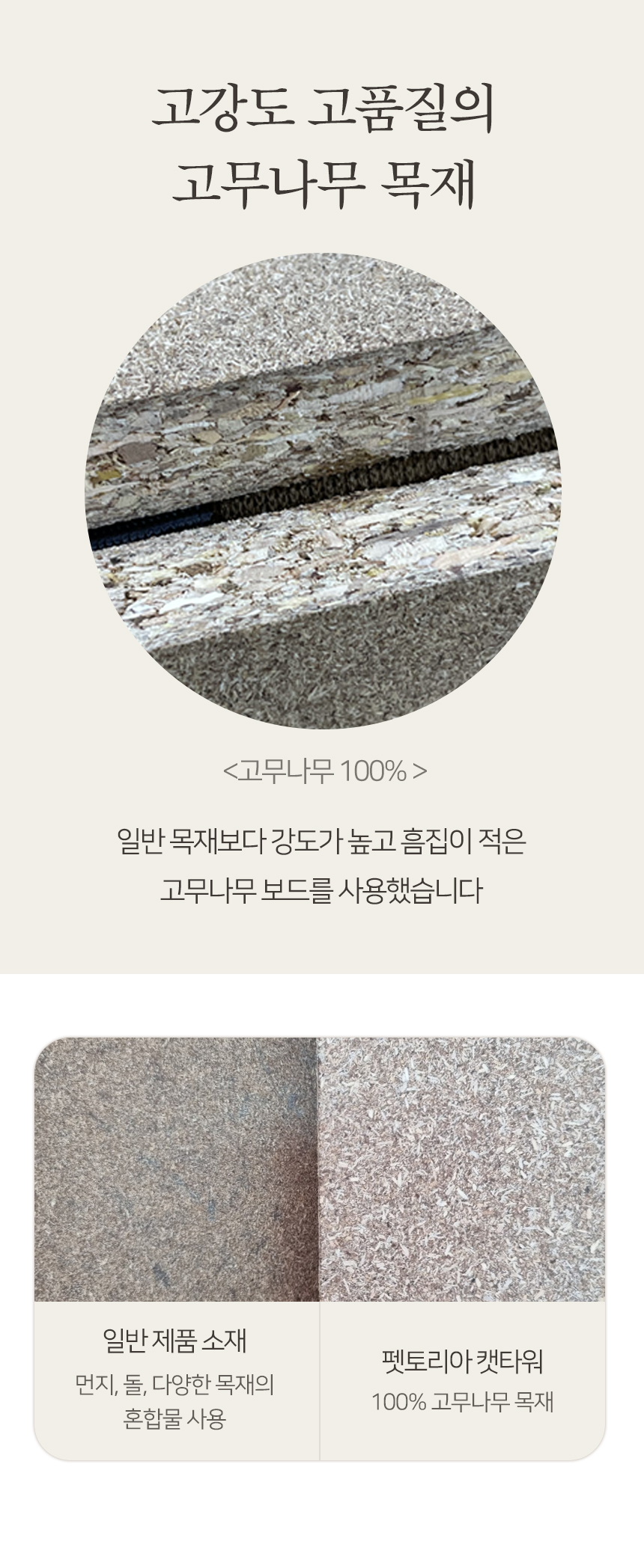 [무료배송] 펫토리아 GP 4단 양털 플랫폼 대형 캣타워 142cm 베이지 8번째