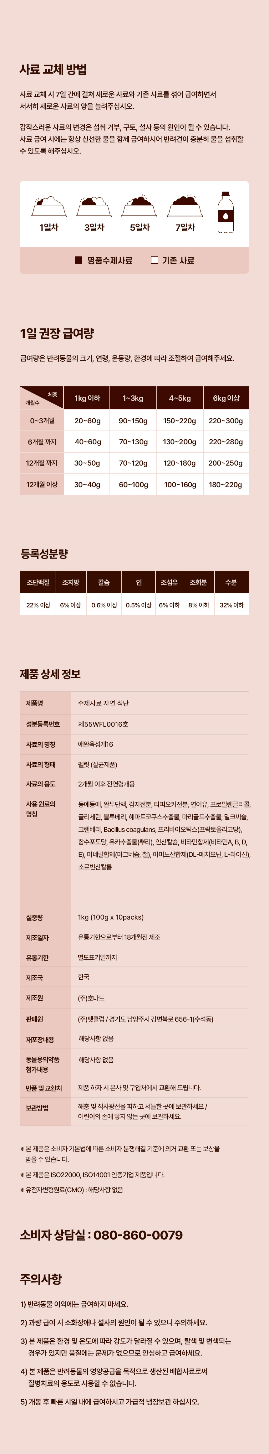[무료배송] 데이스포 독 명품수제사료 자연식단 1kg 25번째