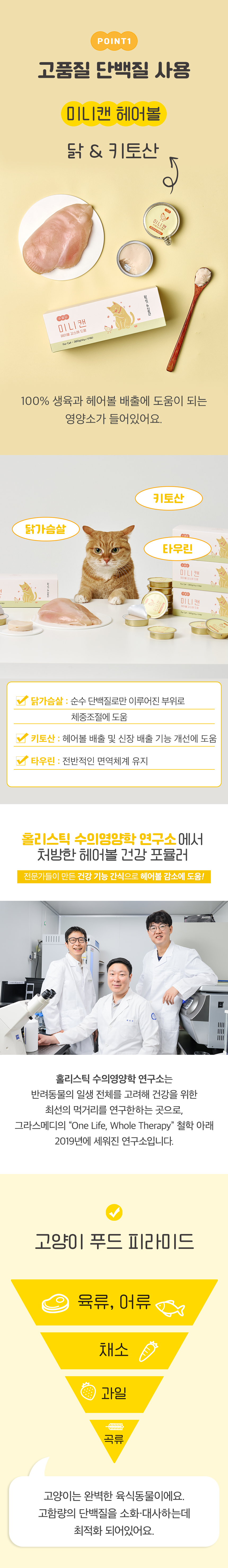 [NEW신상][무료배송] 수플담 미니캔 헤어볼 닭가슴살&키토산 습식 캔 30g 12개입 4번째