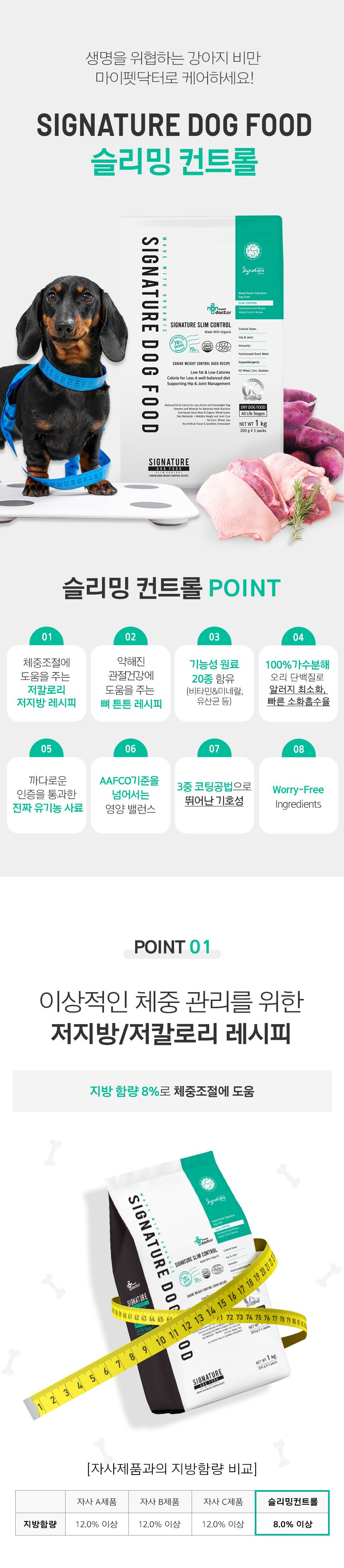 마이펫닥터 독 시그니쳐 오가닉 슬리밍 컨트롤 2kg 3번째