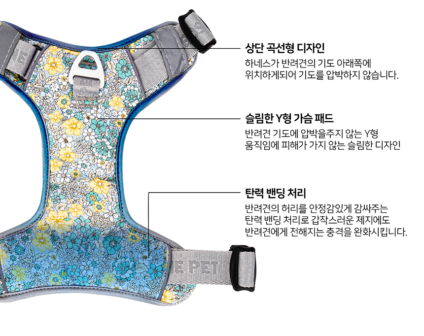 [무료배송] 니즈더펫 인터라켄 미니 패턴 하네스 XXS~S 10번째