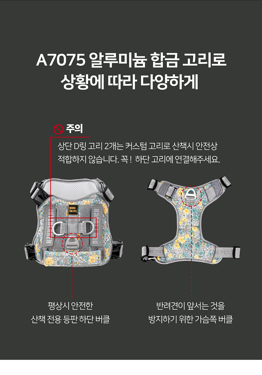 [무료배송] 니즈더펫 인터라켄 미니 패턴 하네스 XXS~S 21번째