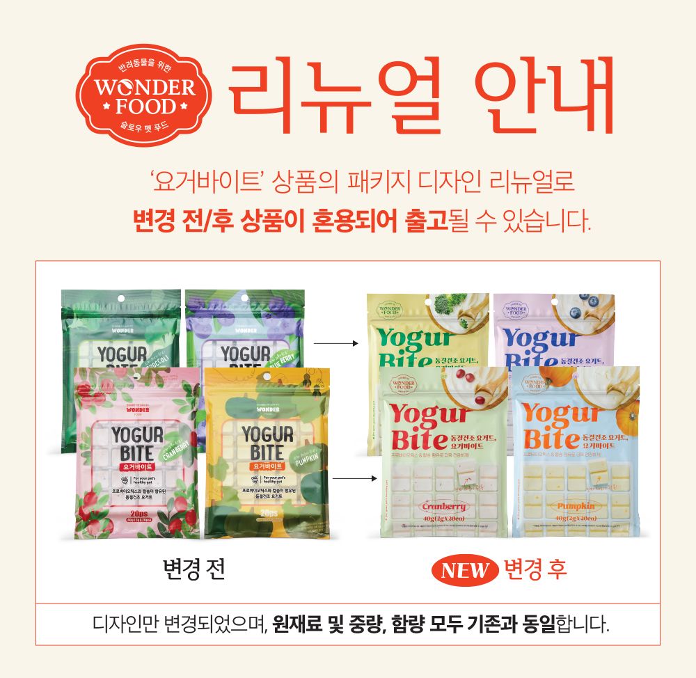 원더푸드 독 요거바이트 브로콜리 20p 1번째