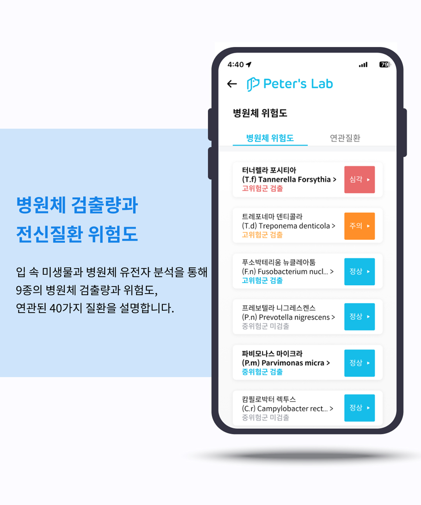 [무료배송] 피터스랩 캣 유전자분석 질병예측 PCR 구강검사 13번째