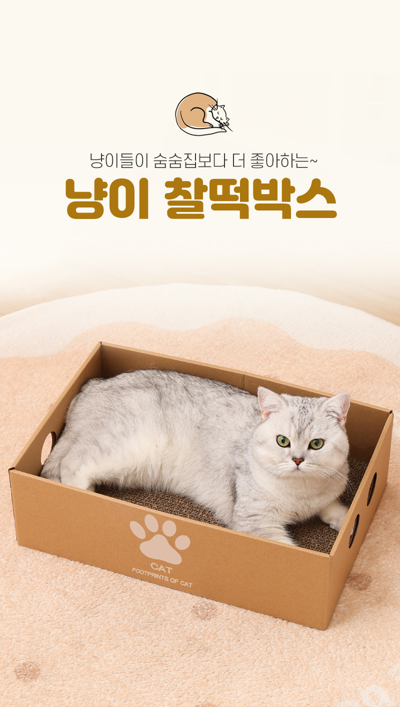 [NEW신상][무료배송][2개]텔리 냥이 찰떡박스 1번째