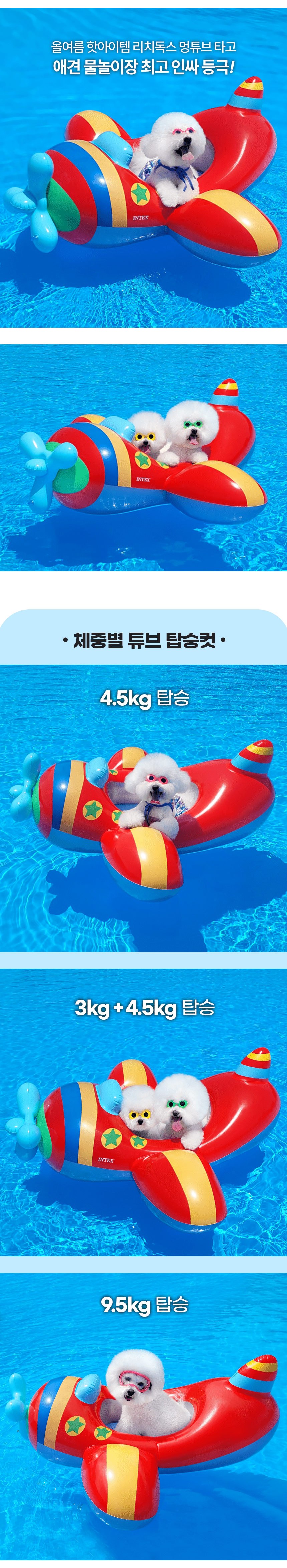 [무료배송] 리치독스 비행기튜브 3번째