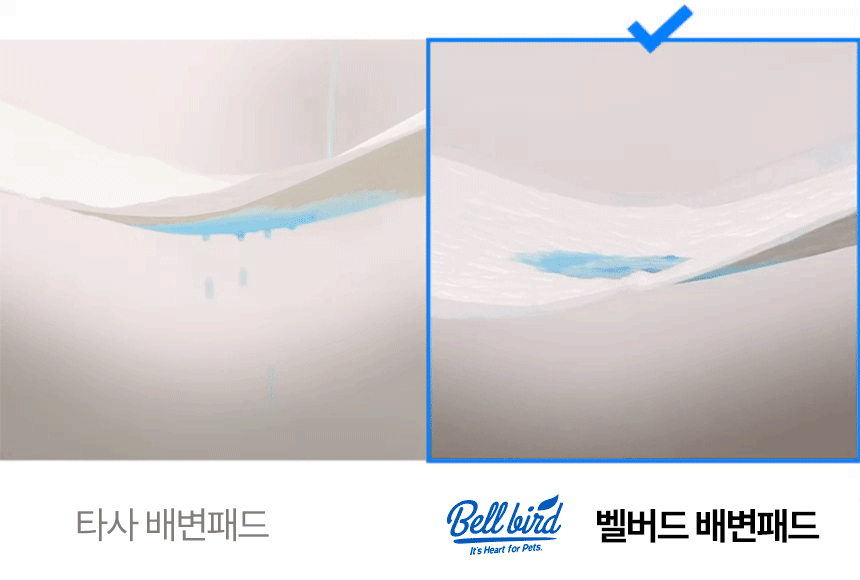 [NEW신상][무료배송] [4개] 벨버드 더 도톰한 배변패드 소형 100매 7번째