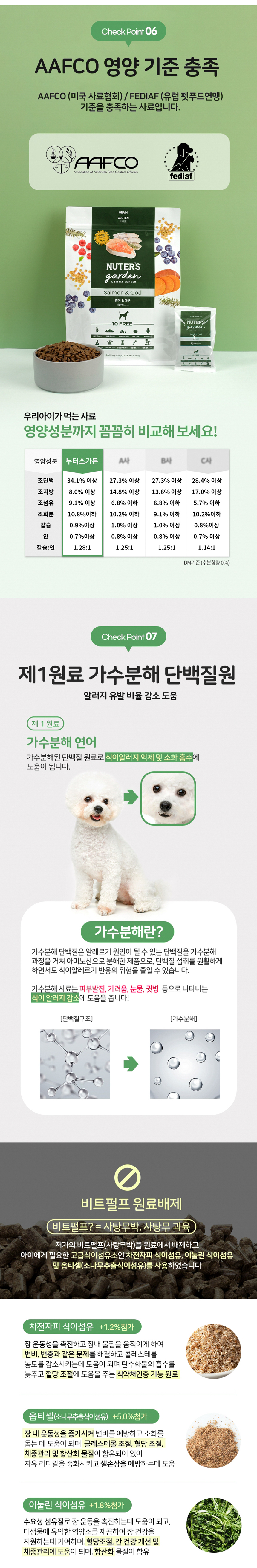 [무료배송] 누터스가든 연어앤대구 독 2kg 눈건강 저알러지 7번째