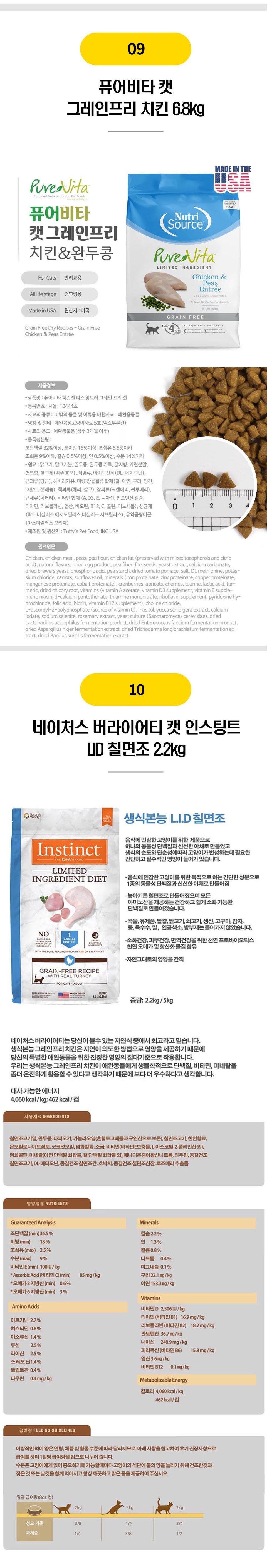 성묘를 위한 어덜트 사료 24종 [모음] 6번째
