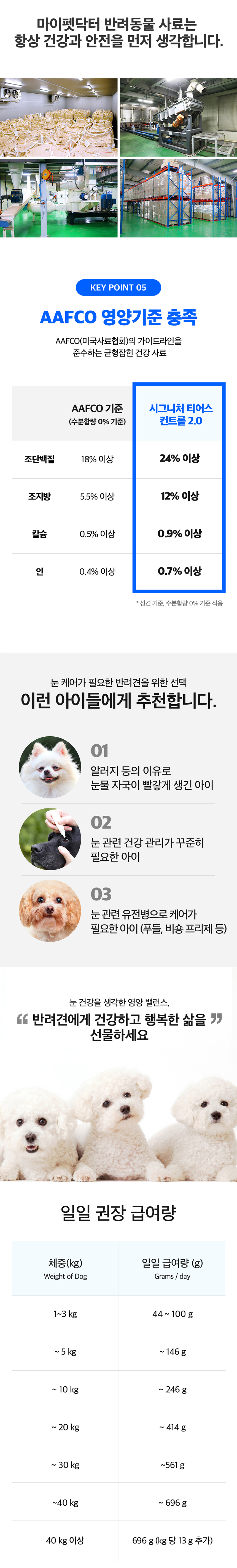 [무료배송] 마이펫닥터 독 시그니처2.0 티어스 컨트롤 1kg 7번째