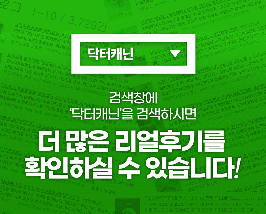 [무료배송] 닥터캐닌 유기농 강아지 면역력영양제 로가닉부스터 90g 6번째