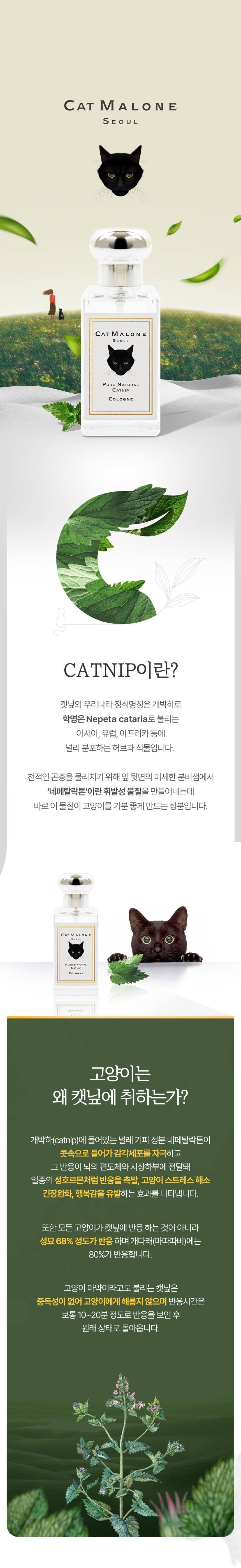[심쿵펫페어]내꼬냥 캣말론 100% 스프레이 30ml 캣닢/마따따비 1번째