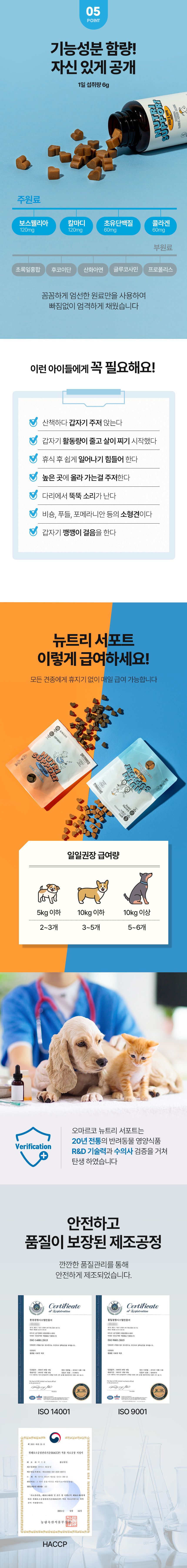 [무료배송] 오마르코 독 뉴트리서포트 이지런 9번째