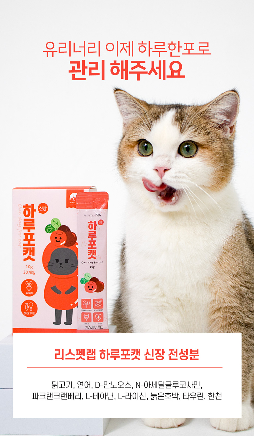 [무료배송] 리스펫 캣 하루포캣 신장 10g*30p 11번째