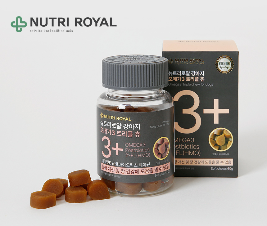 [NEW신상][무료배송] 뉴트리로얄 독 오메가3 피모&면역 60g 10번째