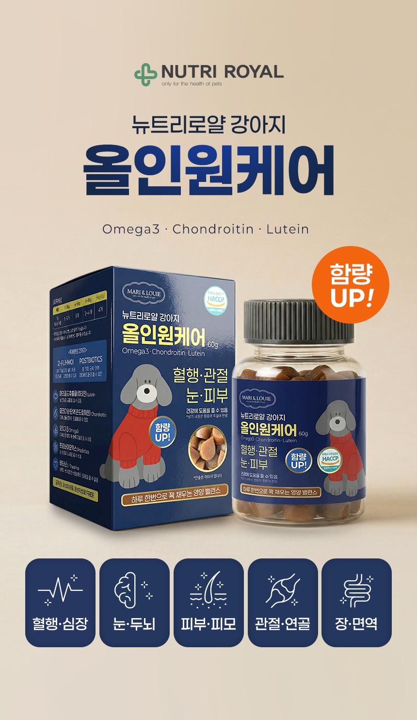 [무료배송] 뉴트리로얄 독 올인원케어 60g 6번째