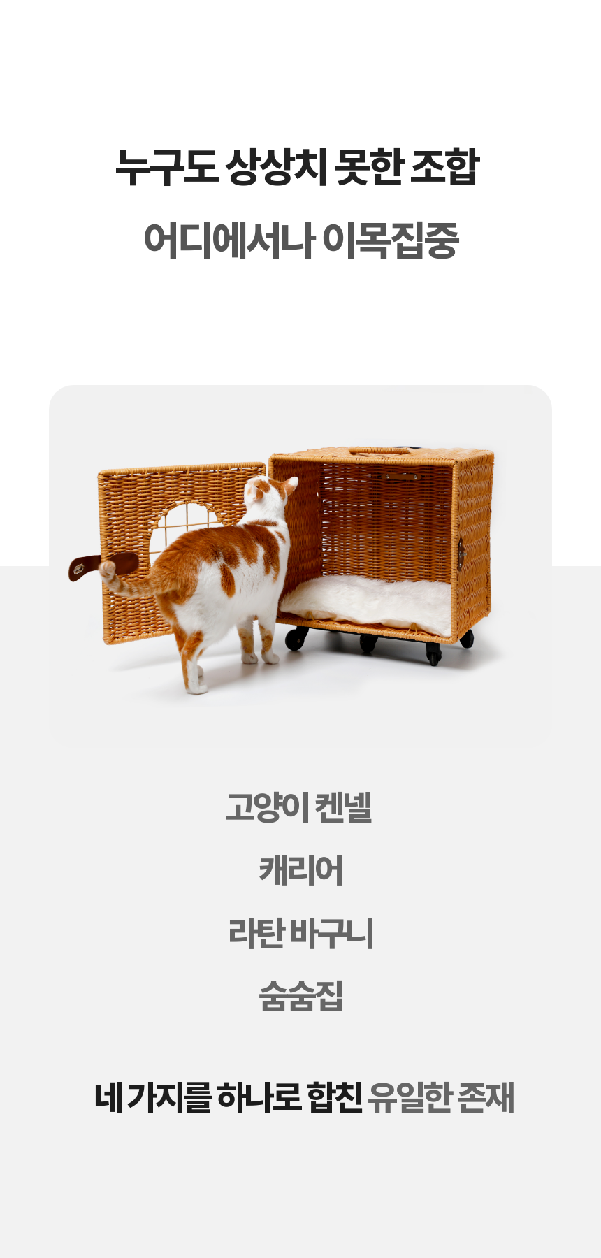 [NEW신상][무료배송] kmmmm 수제작 이동식 라탄 캐리어 2번째