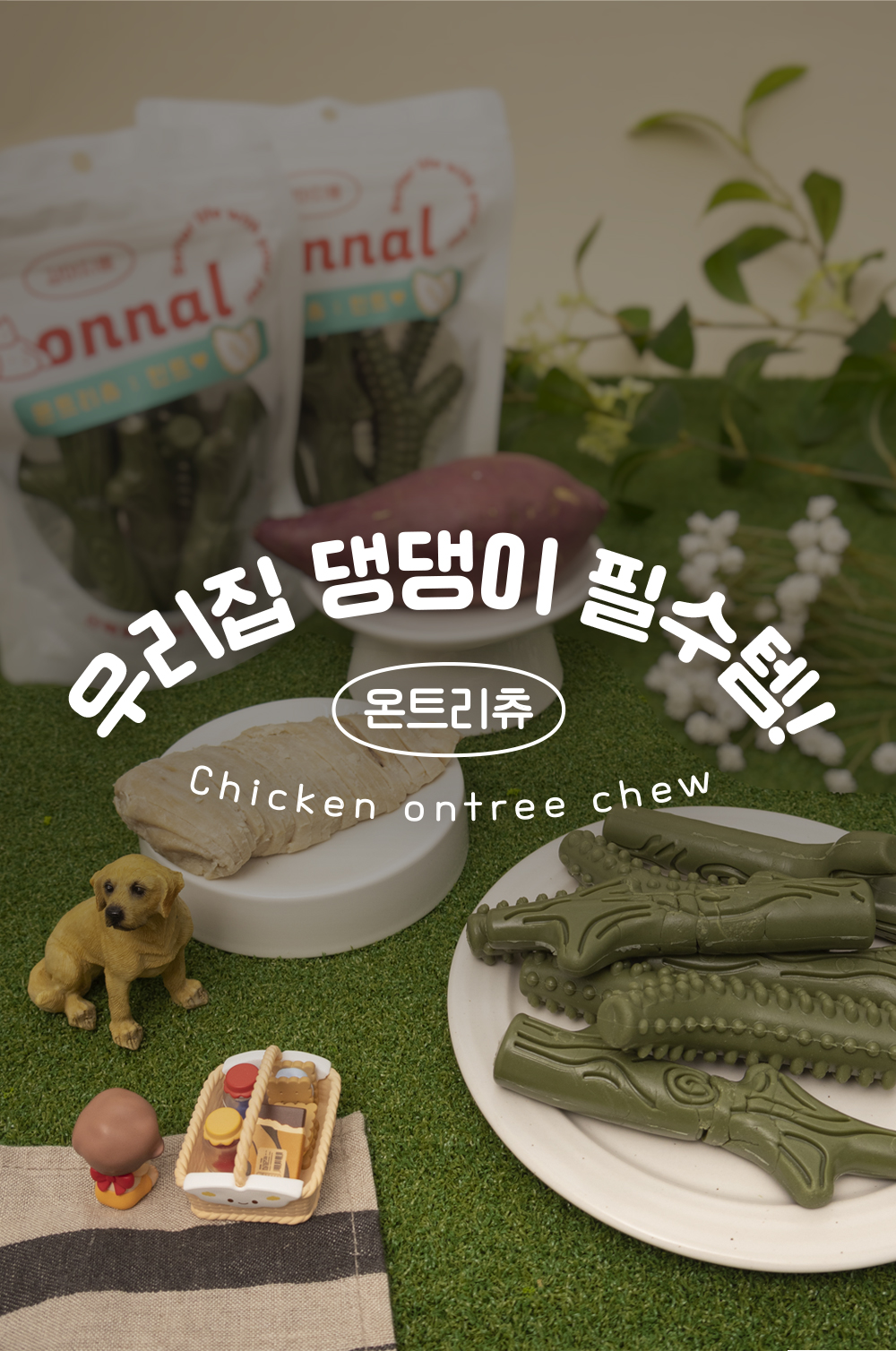 [무료배송] 온날 독 오래먹는 온트리츄 민트 230g 9번째