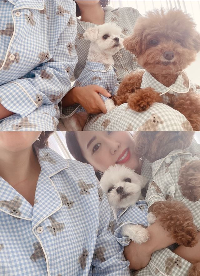 [무료배송] 찰리롤리 디키 곰 체크 파자마 민트/블루 S-2XL 3번째