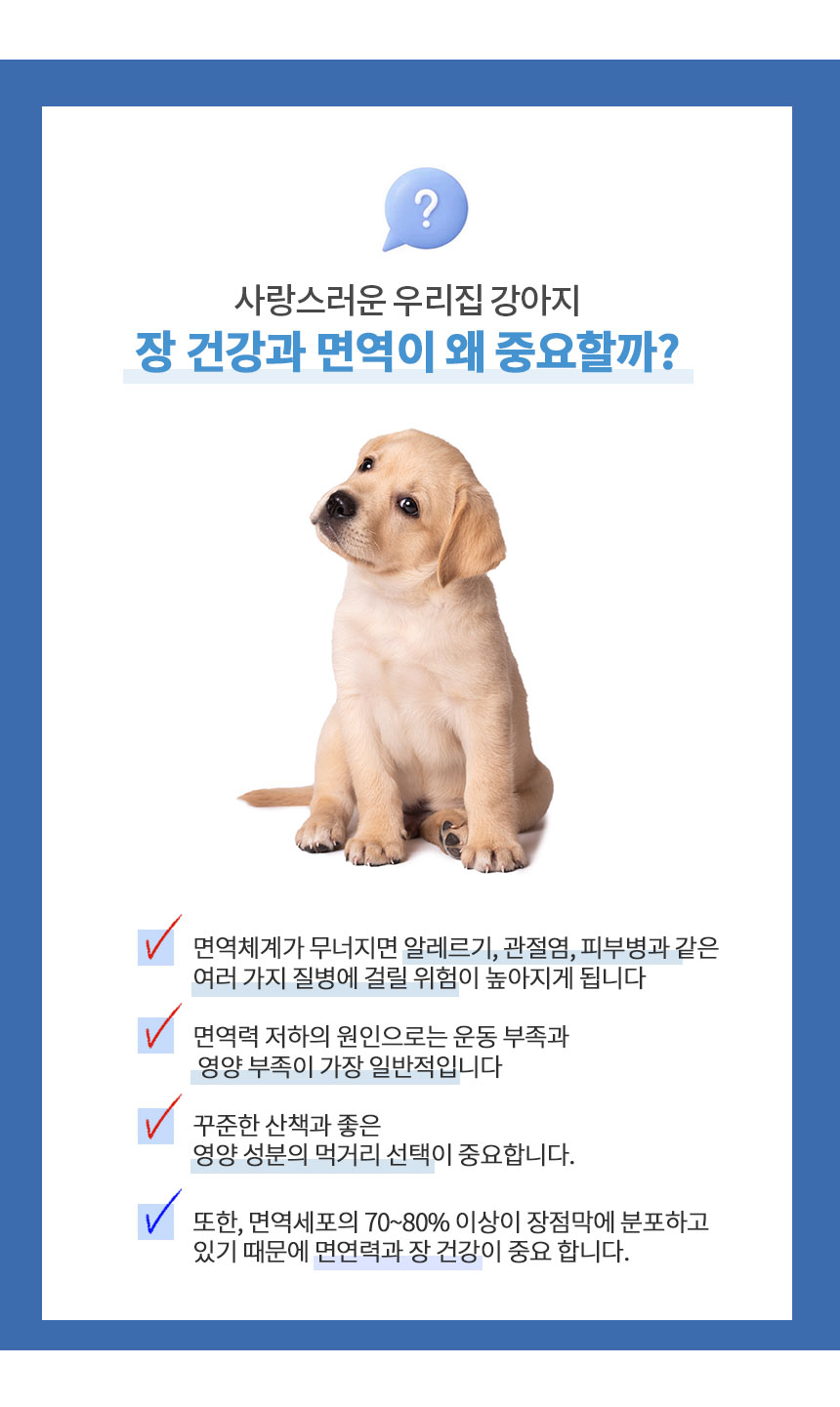 [무료배송] 멍비상 독 시크릿케어 장건강&면역케어 50정 3번째