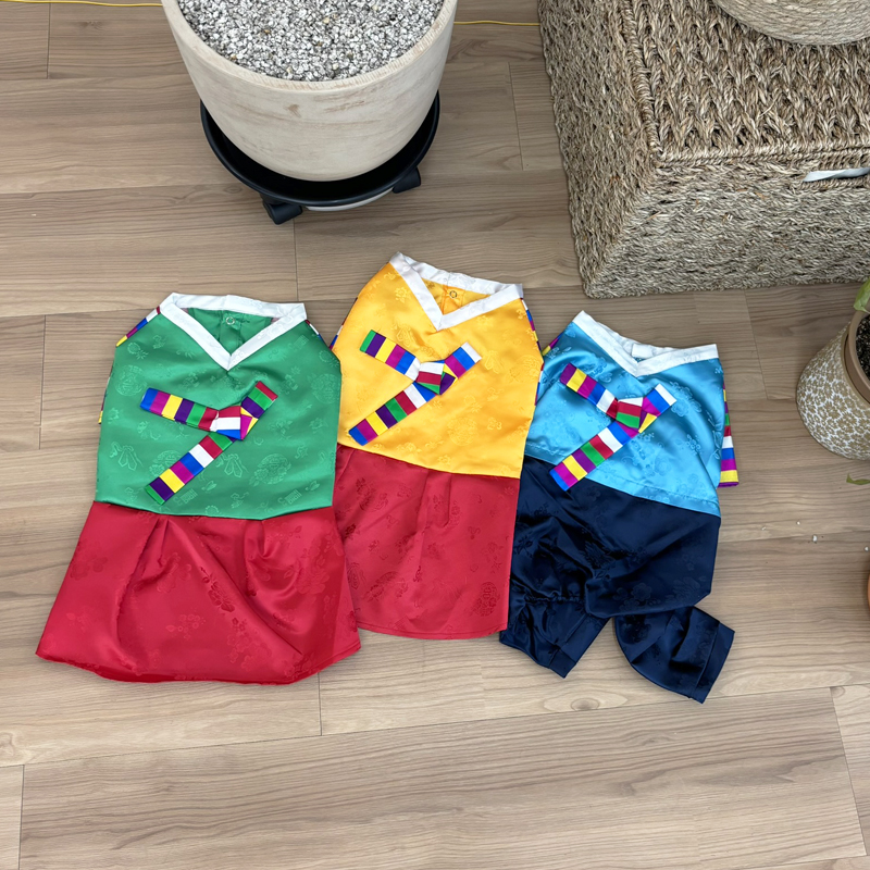 [무료배송] 해피댕댕 색동저고리 S-2XL 1번째