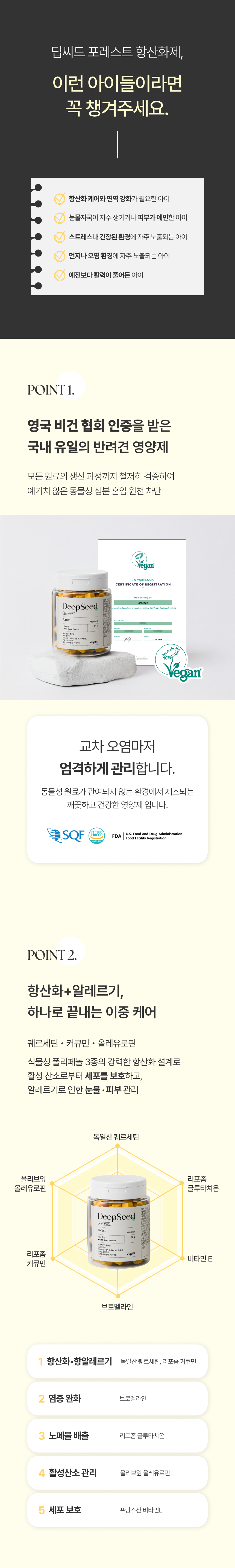 [NEW신상][무료배송] 딥씨드 포레스트 비건 항산화제 눈물자국 영양제 85정 4번째