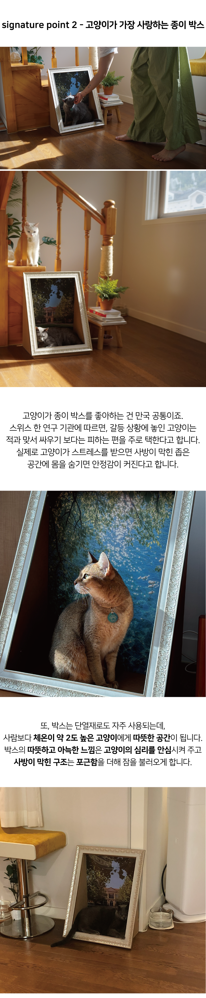 [NEW신상]집에가야돼 고양이 액자숨숨집 6번째