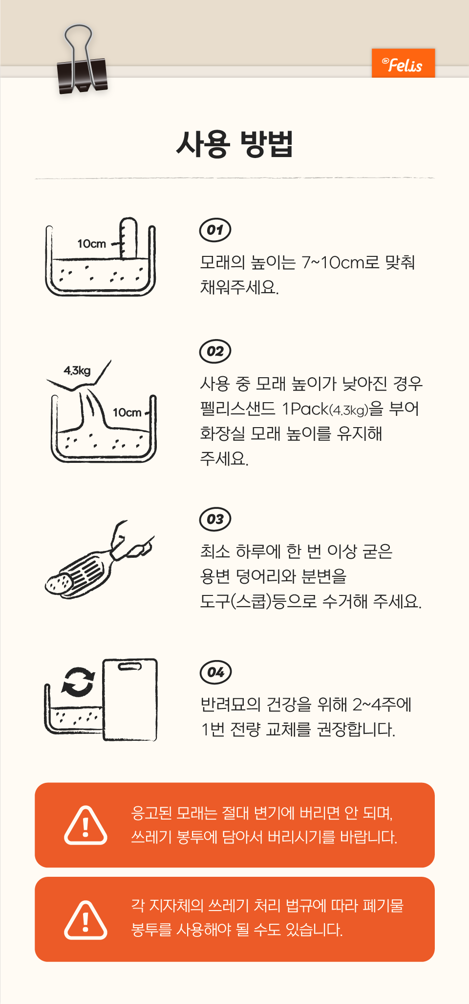 닥터펠리스 캣 펠리스샌드 하드볼 레시피 4.3kg 32번째
