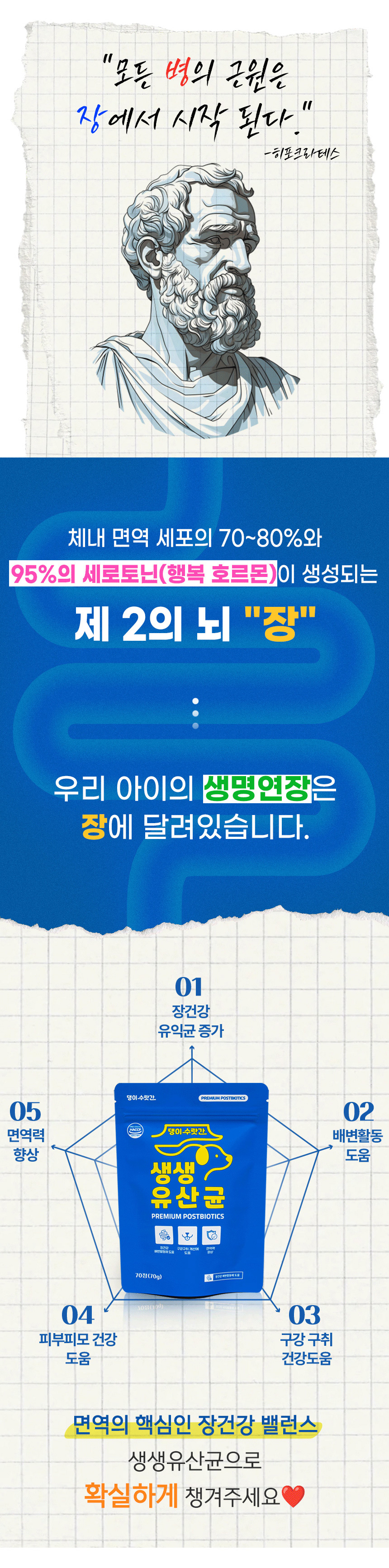 [무료배송] 댕이수랏간 생생유산균 70g 4번째