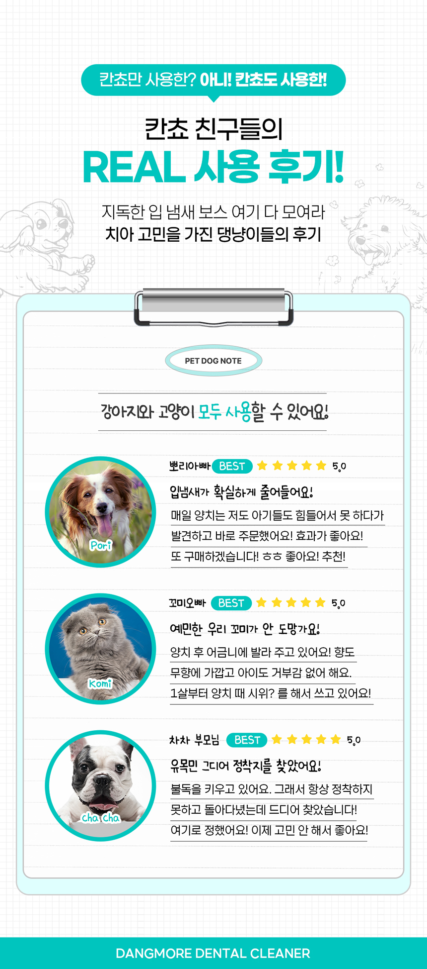 [무료배송] 댕모어 덴탈클리너 120ml  3번째