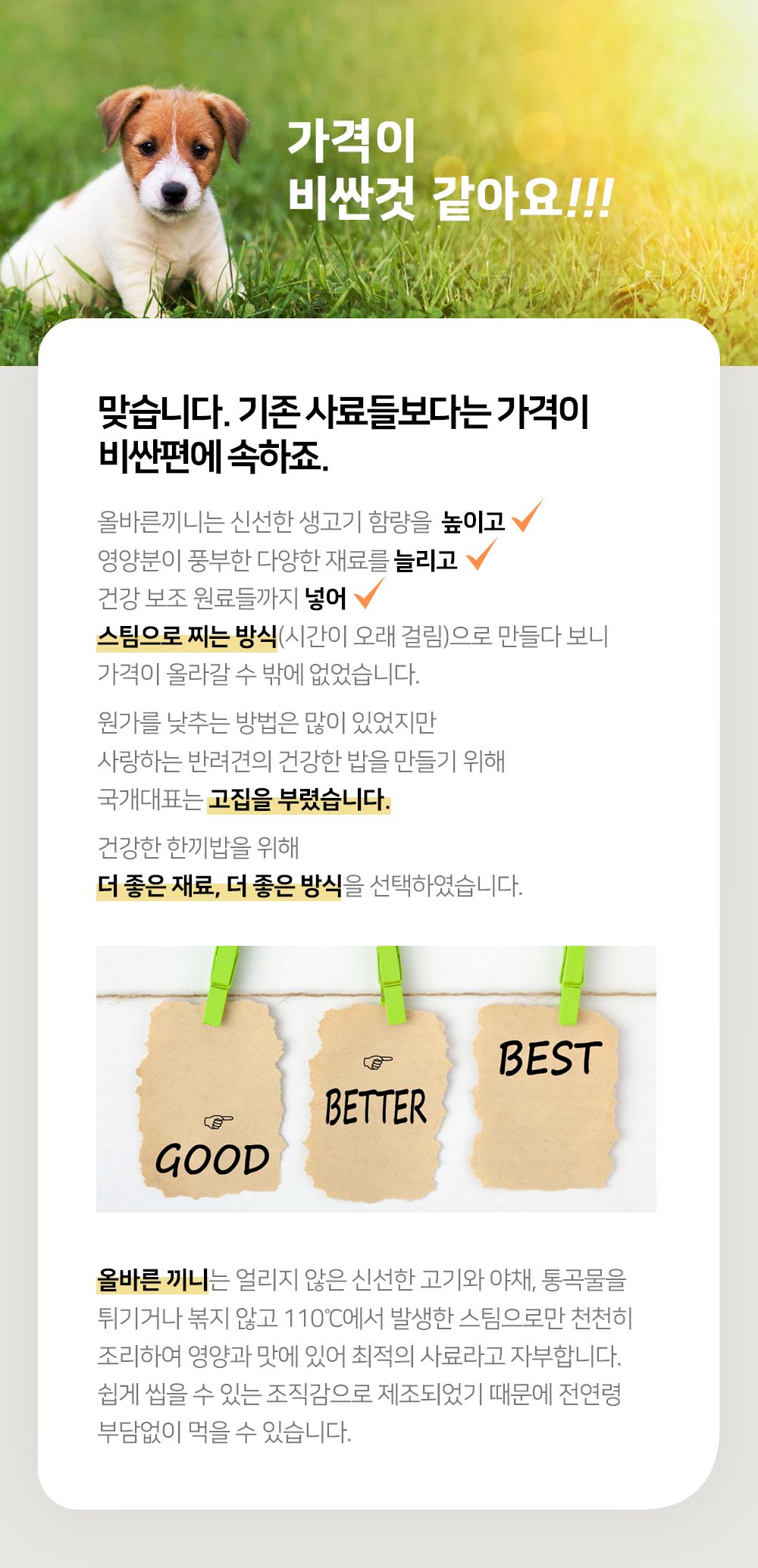올바른끼니 독 플러스 소고기&초록입홍합 관절건강 1.2kg 14번째