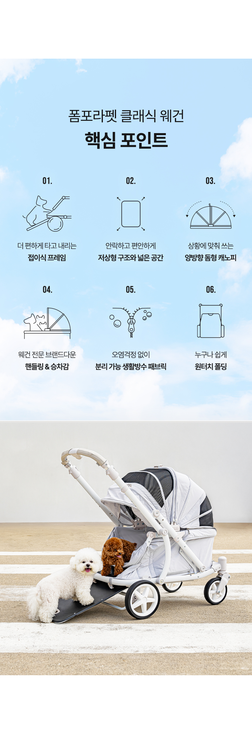 [NEW신상][무료배송] 폼포라펫 클래식 웨건 5color 2번째
