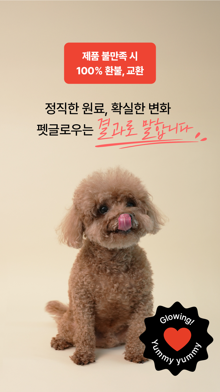 [체험단] [무료배송] 펫글로우 독 더마플러스 피부 면역 영양제 100g 34번째