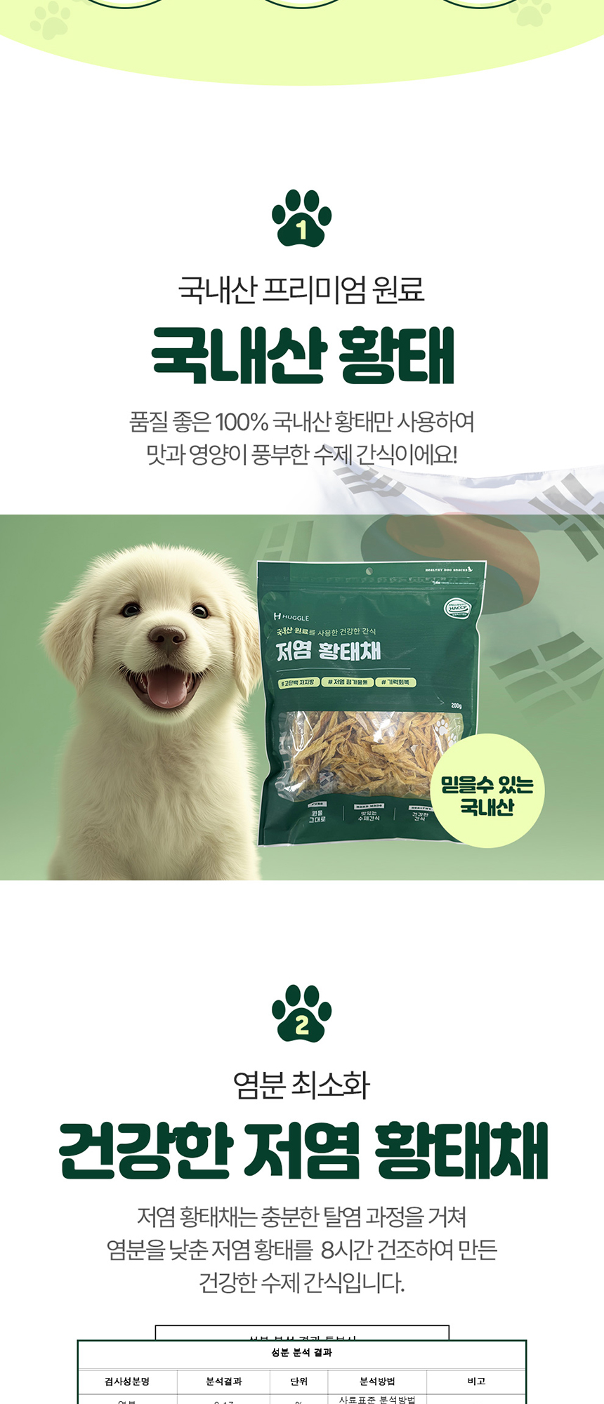 [NEW신상][무료배송] 허글 저염 황태채 200g 2번째