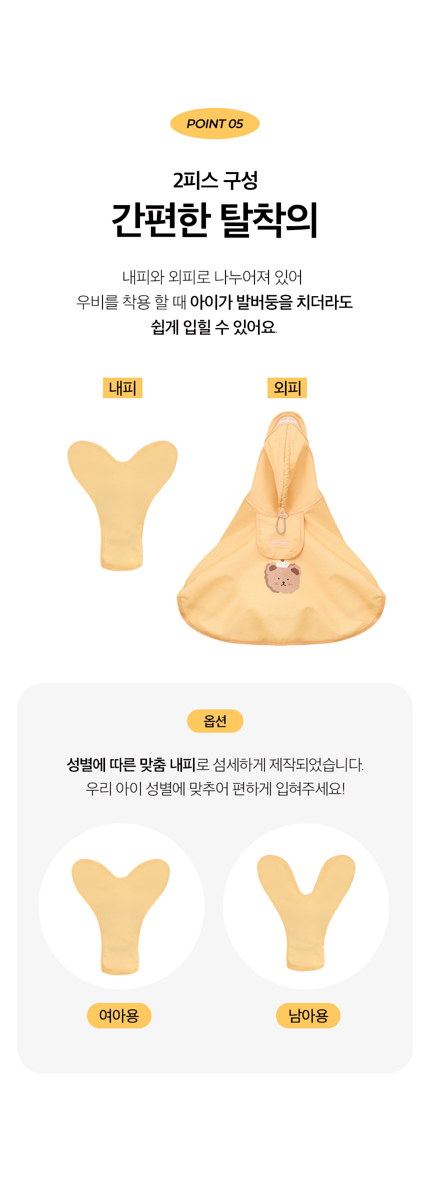 [무료배송] 페리가토 강아지 판초 레인코트 13번째