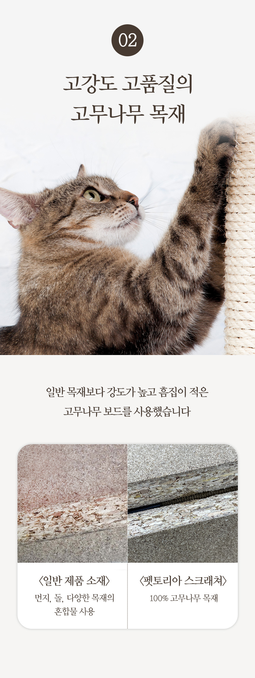 [무료배송] 펫토리아 한발뚝딱 우드 수직 스크래쳐 L자형 9번째