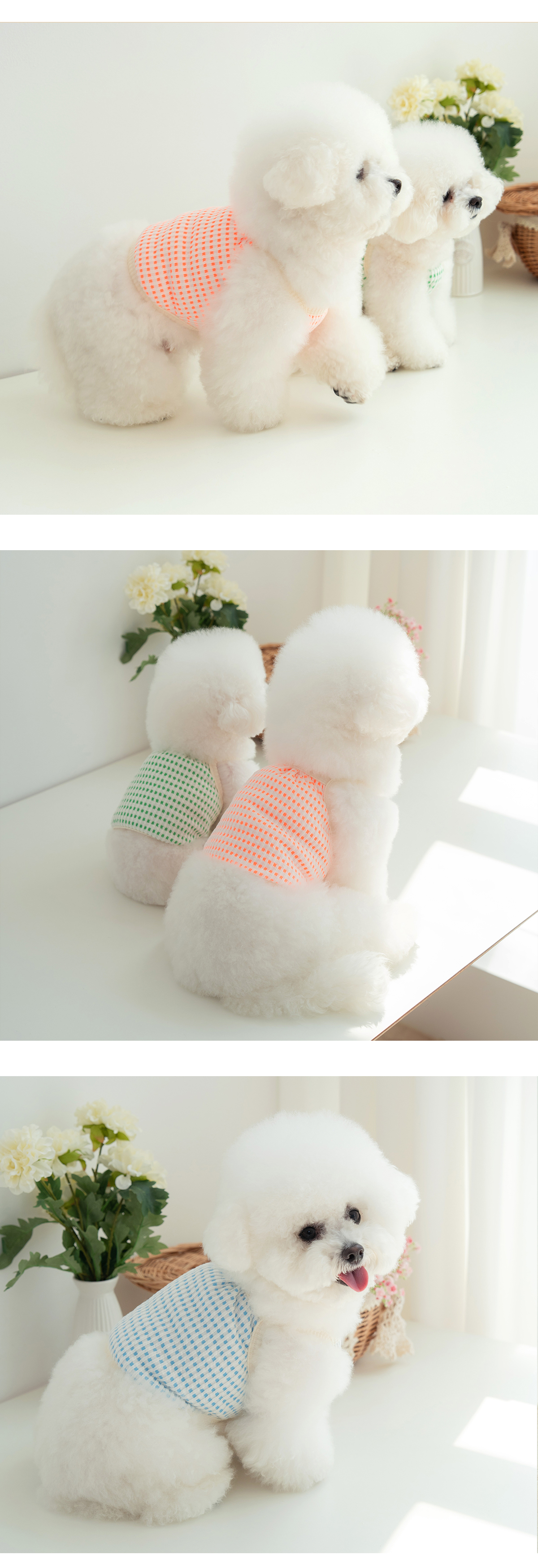 [무료배송] 펫츠랜드 멜론 크롭 나시티 블루 S-2XL 3번째