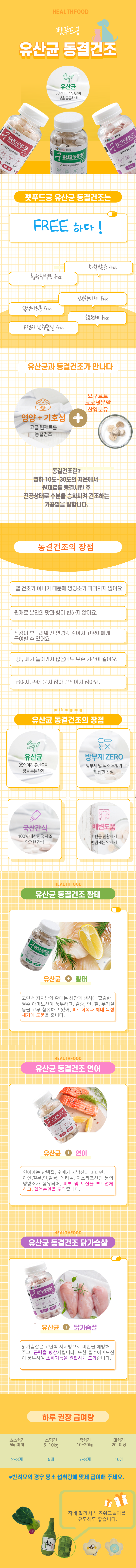 [무료배송][2개] 펫푸드궁 유산균 동결건조 연어 70g  1번째