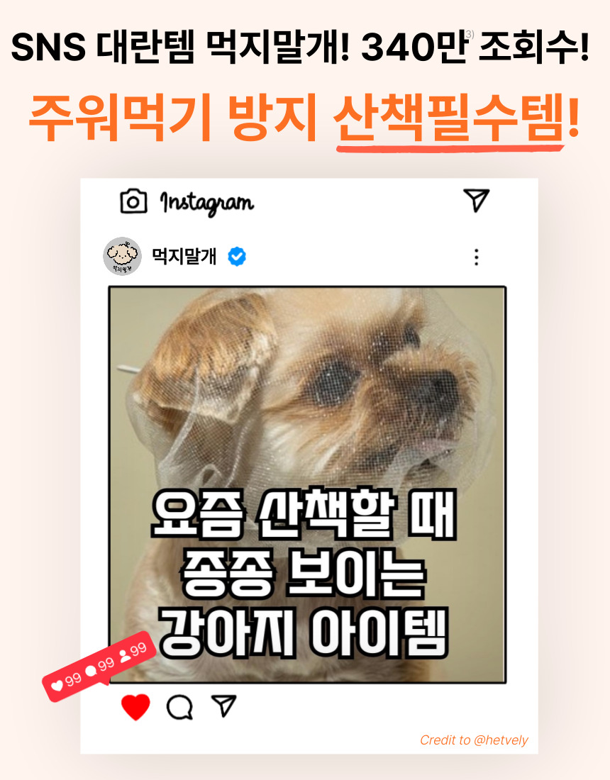 [신상특가][무료배송] [자체제작] 먹지말개 페이스커버 2개입 5번째