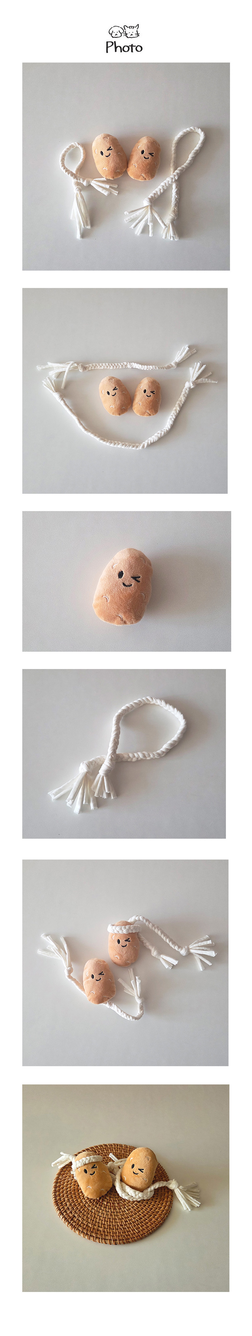 [NEW신상][무료배송] 개달당 감자터그놀이 소형견 장난감 4종 세트 4번째 상세 이미지