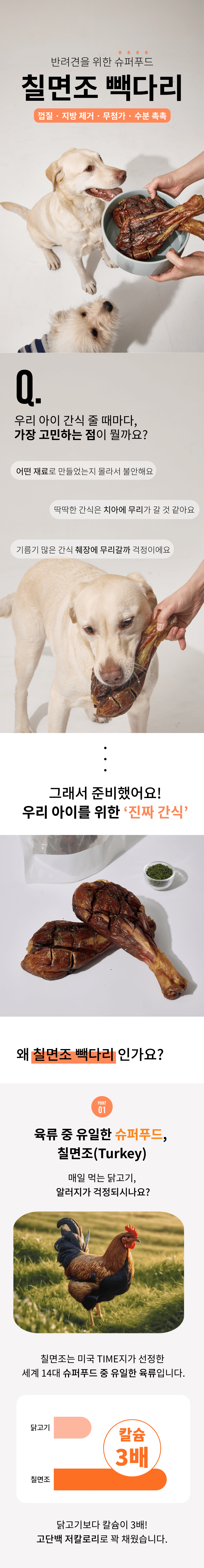 [NEW신상][무료배송] 오간식 칠면조다리 빽다리 1번째