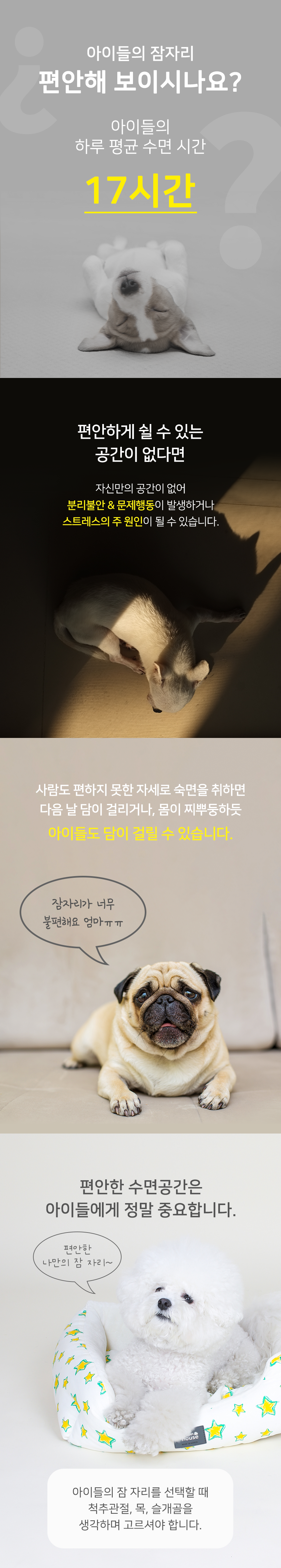 [무료배송] 초코펫하우스 크레용스타 사각방석 옐로우/블루 2번째
