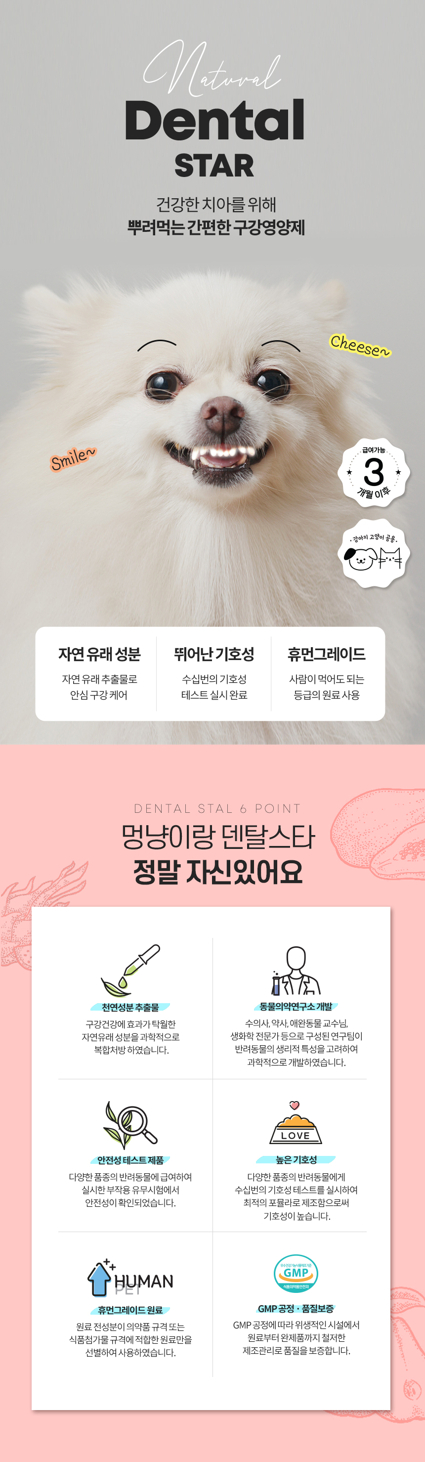 [무료배송] 멍냥이랑 덴탈스타 반려동물 구강 영양제 60g 2번째