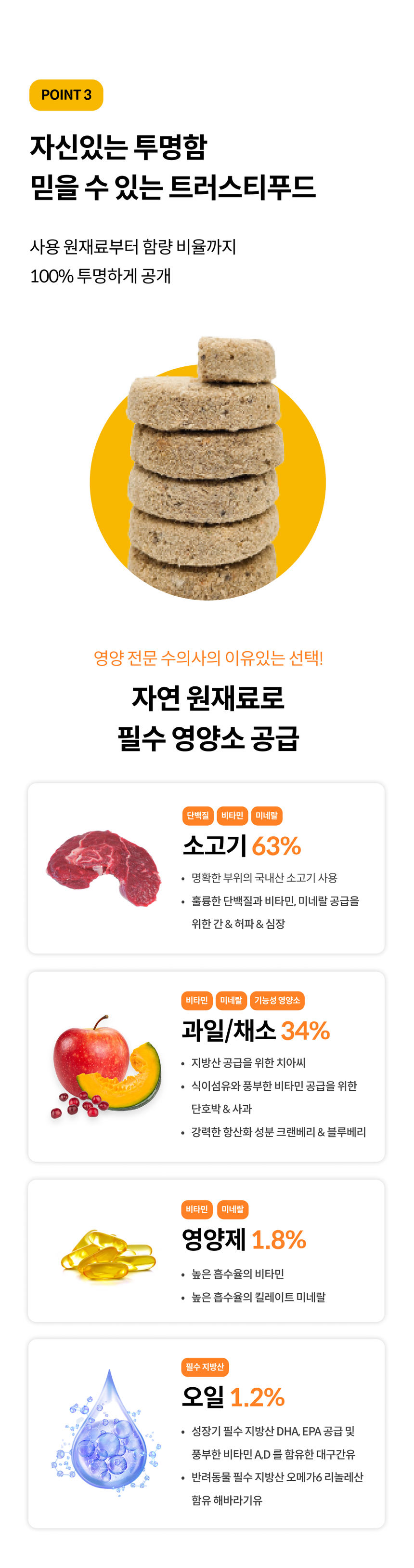 [무료배송] 트러스티푸드 동결건조 사료 비프패티 350g 12번째