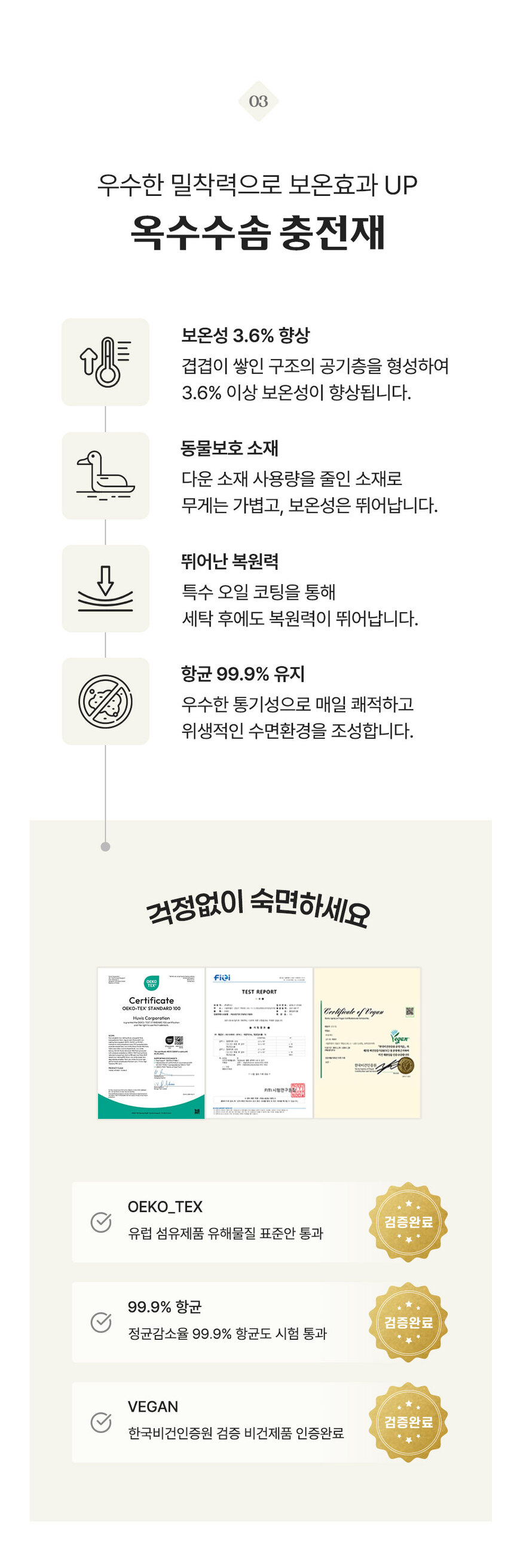 [NEW신상][무료배송] 체고케어 아토피협회인증 알러지케어 마이크로 차렵이불 털박힘없는 사계절이불 5번째